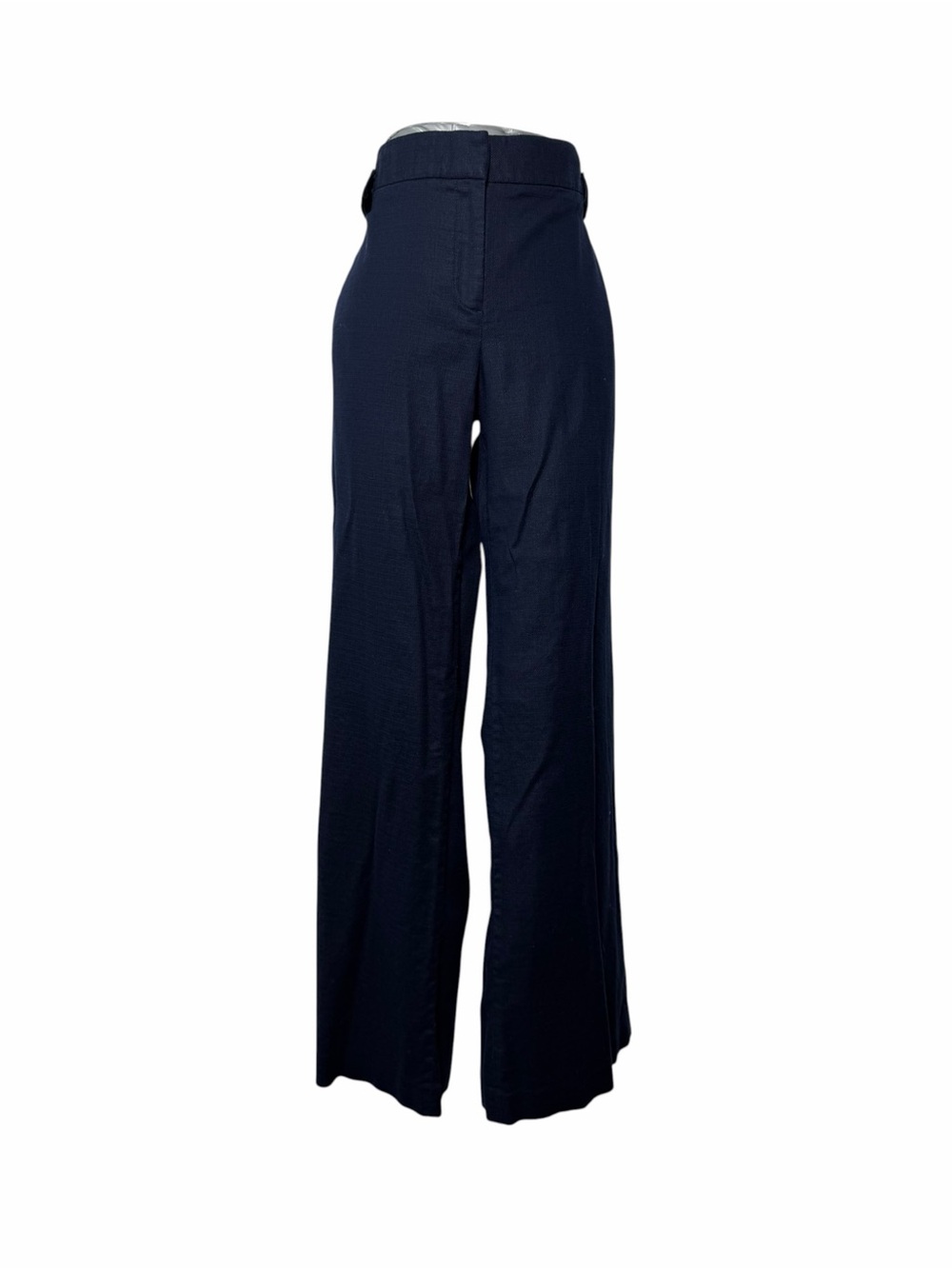 J.Crew Favorite Fit Wide Leg Trouser Pants Navy High Waist Size 12